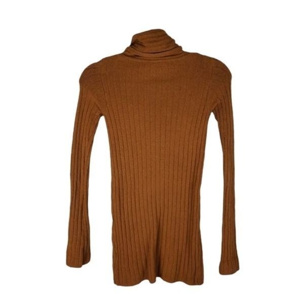 Free People Turtle Neck Ribbed Long Sleeve Sweater - Picture 3 of 13